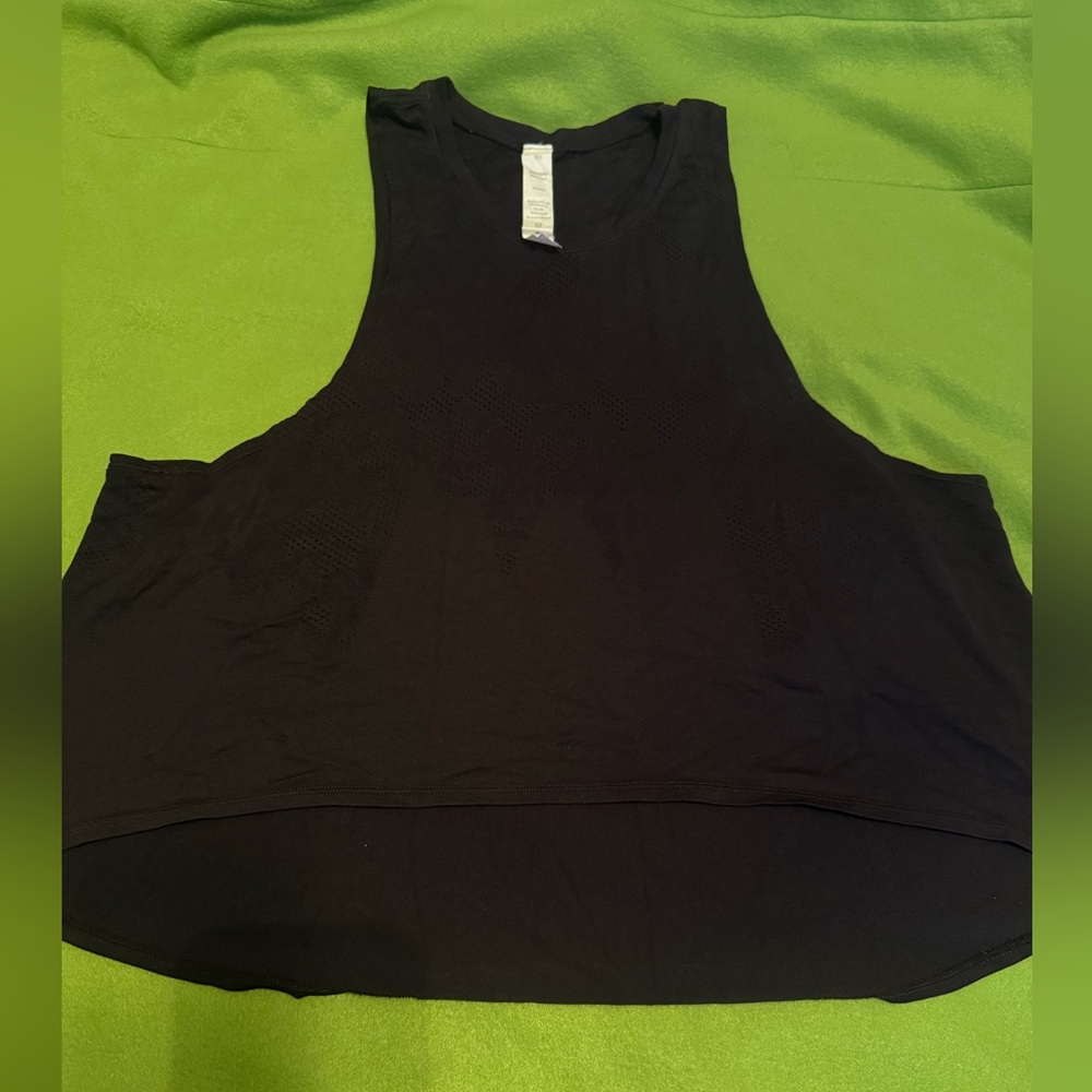 “SIZE XS” Avocado Workout Black Tank Top